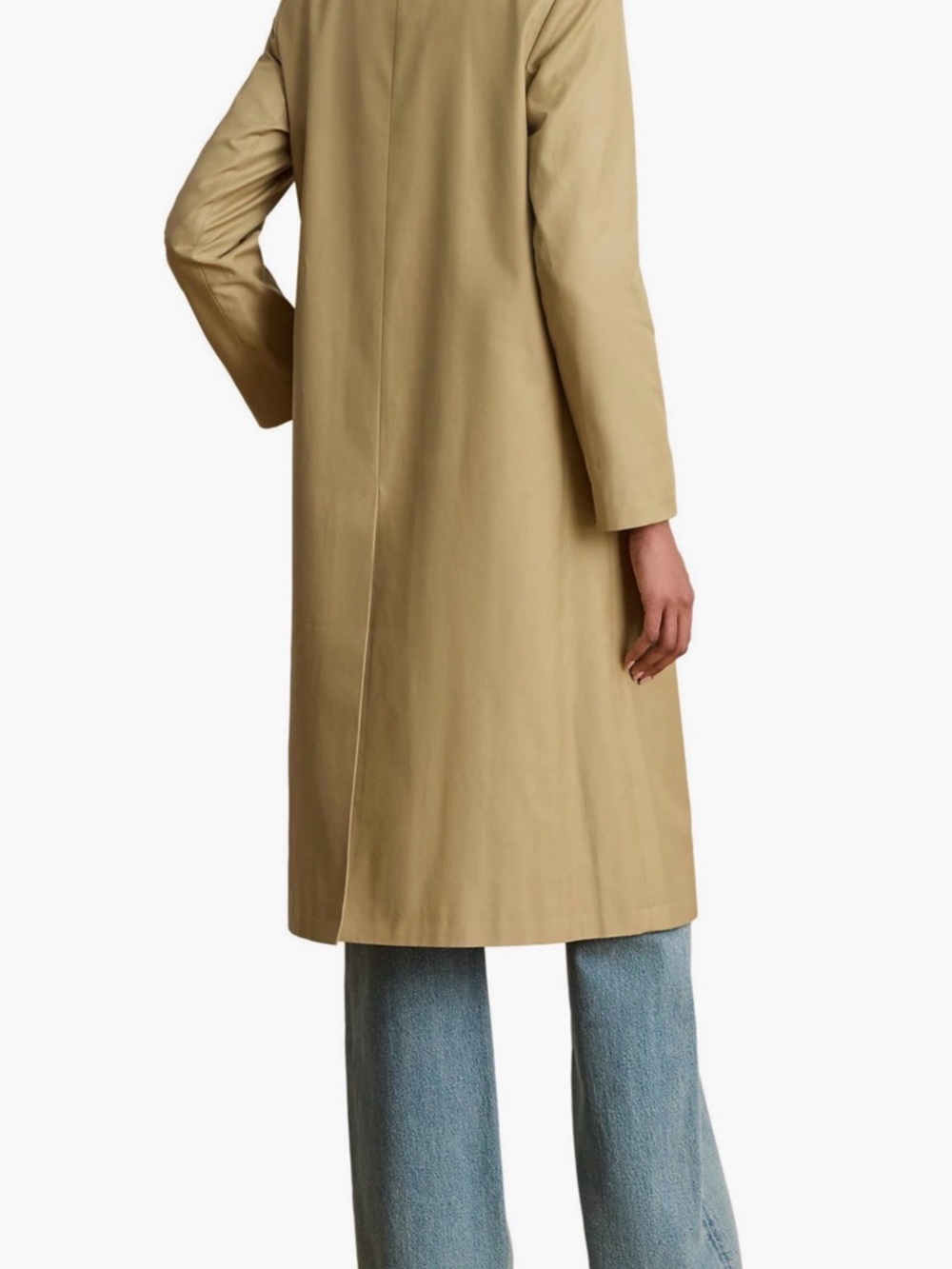 Ralph Lauren Trench Coat Jacket Womens Size M Color Sand - Retail $200 - Picture 3 of 10